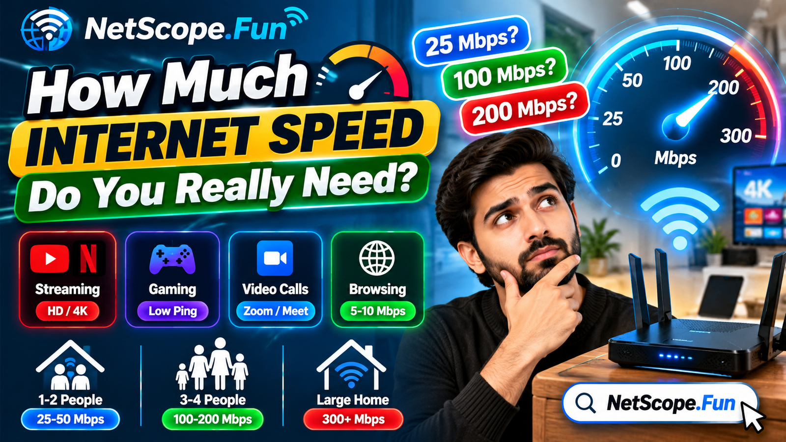 How Much Internet Speed Do You Really Need?